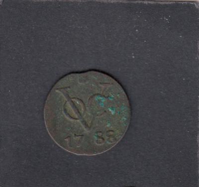 Beschrijving: Duit V.O.C. Utrecht S314